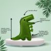 Light Green colour Dinosaur Shaped Catnip Toy Features