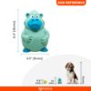 FOFOS Latex Bi Ape Shaped Squeaker Dog Toy Size Measurement