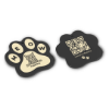 Paw Shaped Dog QR Tag Close View