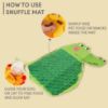 Picture of FOFOS Crocodile Shaped Snuffle Fabric Mat For Dogs | Hide The Food Inside Mat