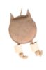 Back View of Owl Shaped Dog Toy