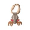 Upside Down View of Deer Shaped Dog Toy