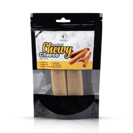 Picture of Smoked Chewy Cheese (Pack of 2) 100% Natural Dog Chew Bars Treat