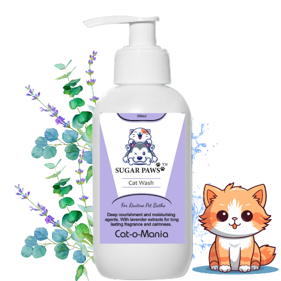 SUGAR PAWS CAT-O-Mania Lavender Shampoo for Cats and Kittens 300ml