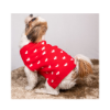 Petsnugs Red Heart Printed Sweater For Dogs & Cats 100% Polyester