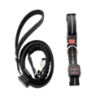 Full set of dog black colour led collar and leash