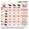 Dog and cat Jacket size chart