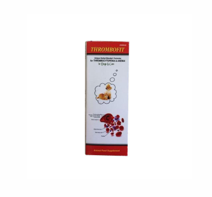 Thrombofit Syrup 200ml – Platelet & Immunity Support for Dogs and Cats Product Package Front View