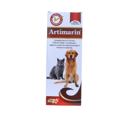 Artimarin Suspension 200ml – Advanced Liver Support for Dogs and Cats Package Front Side View