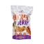 Front view of Wiggles n Nibbles Chicken Jerky pack with real chicken strips for pets 250gm